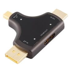 D62A DisplayPort + Mini DP + HDMI maschio a HDMI femmina 3 in 1 adattatore