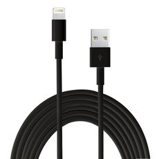 Materiale TPE più di qualità 2M Materiale TPE Sync Data Cavo di ricarica per iPhone, iPad, compatibile con iOS 15,5 (nero)