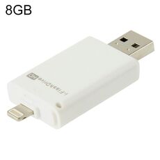 8 GB I-Flash Driver HD U disk USB Drive Memory Stick per iPhone / iPad / iPod Touch (bianco)