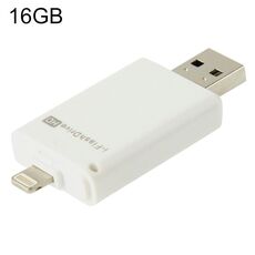 Driver I-Flash da 16 GB HD U disk USB Drive Memory Stick per iPhone / iPad / iPod Touch (bianco)