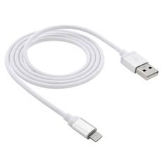 Testa in metallo in stile netto 8 PIN a USB Cavo dati / caricatore, cavo di cavo: 1m (bianco)