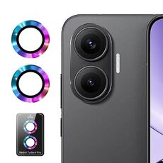 Per Redmi Turbo 4 Pro ENKAY Hat-Prince 9H Pellicola in vetro temperato per fotocamera posteriore in lega di alluminio (colorata)