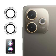 Per OPPO A5 Pro 4G / 5G ENKAY Hat-Prince 9H Pellicola in vetro temperato per fotocamera posteriore in lega di alluminio (argento)