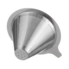 Filtro per caffè in acciaio inossidabile 304, riutilizzabile, per macchine da caffè a goccia/versamento, specifiche: 2-4 tazze