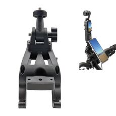 Supporto per manubrio da bicicletta con telecamera e clip