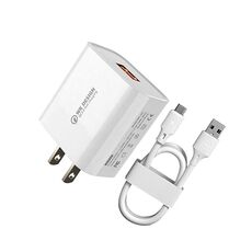 WK WP-U57 MAX 18W MaxSpeed ​​QC3.0 Caricabatterie veloce + Cavo dati USB a Micro USB, Tipo di spina: Plug USB