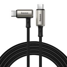 Baseus Catpn-01 100 W 5A PD3.1 Gen2 USB-C / Type-C a USB-C / Type-C HD STEM SCREEN COAXIAL HAMPER Cavo, lunghezza del cavo: 1,5 m (nero)
