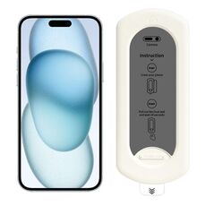 Pellicola in vetro temperato antipolvere per iPhone 15 Plus, facile da installare, con protezione per la privacy