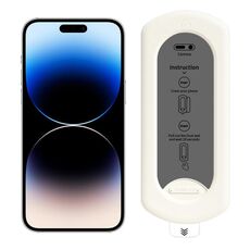 Pellicola in vetro temperato antipolvere per iPhone 14 Pro, facile da installare, con protezione per la privacy
