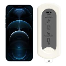 Pellicola in vetro temperato antipolvere per iPhone 12 Pro Max, facile da installare, con scatola