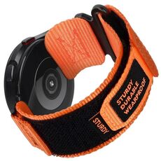 Cinturino per orologio con fibbia a sgancio rapido in nylon xDfind da 22 mm (arancione)