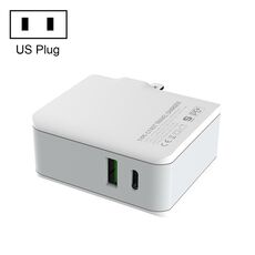 LDNIO A4403C 30W PD + AUTO-ID Caricabatterie Pieghevole Pieghevole con cavo da 1 m 8 pin, spina degli Stati Uniti