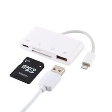 NK-108L 8 pin a USB + scheda TF + adattatore per lettore di schede SD, compatibile con IOS 9.1 e sistemi superiori