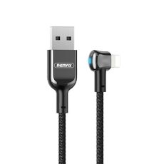 Remax RC-024i Sury Leyo Series 1.2M 2.4A Cavo dati da USB a 8 pin per iPhone, iPad (nero)