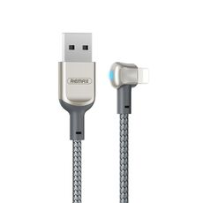 Remax RC-024i Sury Leyo Series 1.2M 2.4A Cavo dati da USB a 8 pin per iPhone, iPad (Silver)