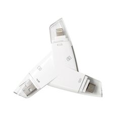 919 3 in 1 USB + USB-C / Type-C + 8 pin Interfacce Lettore di schede TF / SD con OTG