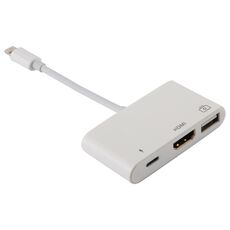 3 in 1 1080P HDMI + USB + 8 pin ricarica femmina porte a 8 pin maschio OTG cavo convertitore video digitale