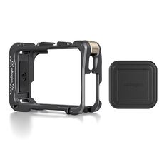 Per Insta360 Ace Pro 2 / Ace Pro Camera AMagisn Gabbia metallica a sgancio rapido Telaio protettivo per riprese orizzontali e verticali (antracite metallizzato)