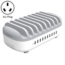 ORICO DUK-10P-DX 120W 5V 2.4A 10 Porte USB Station di ricarica, Au Plug (White)