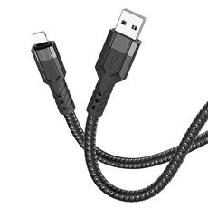 hoco U110 Cavo dati di ricarica da USB a 8 pin da 2,4 A, lunghezza: 1,2 m (nero)