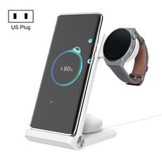 Caricabatterie wireless NILLKIN NKT12 3 in 1 con caricabatterie per orologio Huawei, tipo di spina: spina americana (bianco)