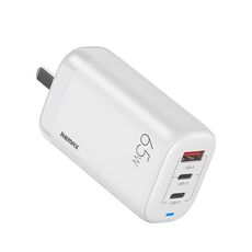 REMAX RP-U55 Territory Series 65W USB + doppia interfaccia USB-C / Type-C Caricabatterie rapido, specifica: spina CN (bianca)