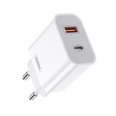 REMAX RP-U68 Speedy Series 20W USB + USB-C/interfaccia di tipo C Caricabatterie rapido, specifica: Spina UE (bianco)