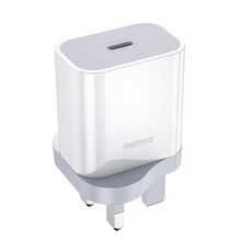 Caricabatterie rapido multicompatibile REMAX RP-U79 Speed Series 20W USB-C/Type-C, specifica: spina UK (bianco)