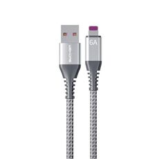 WEKOME WDC-169I Raython Series 6A USB a 8 pin Cavo dati di ricarica rapida Lunghezza: 1 m (Argento)