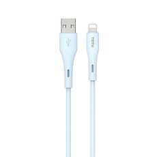 TOTU BL-017 Skin Sense Series Cavo dati in silicone da USB a 8 pin, lunghezza: 1 m (blu)