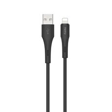 TOTU BL-017 Skin Sense Series Cavo dati in silicone da USB a 8 pin, lunghezza: 2 m (nero)