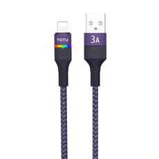 TOTU BL-016 Journey Series Cavo dati da USB a 8 pin per luce respiratoria colorata, lunghezza: 1,5 m (viola)