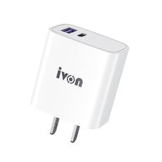 Ivone AD52 18W USB-C / TYPE-C + USB Dual Port PD carica veloce (spina USA)