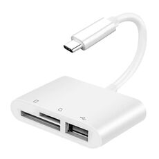 NK103TC 3 in 1 USB-C / Tipo-C maschio a SD + TF + adattatore per fotocamera USB femmina