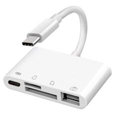 NK108LTC 4 in 1 USB-C maschio a SD + TF + USB + lettore fotocamera tipo C femmina