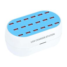 830-18 120W 18 porte USB Multifunzione STAMPARE SMART STAZIONE AC100-240V, Plug US (White)