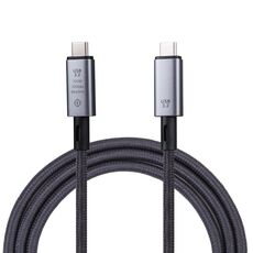 Cavo video da 10 Gbps 8K USB-C/Type-C a USB-C/Type-C compatibile con USB 3.2, lunghezza: 1 m (nero)