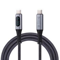 Cavo video digitale da 10 Gbps 8K da USB-C/Type-C a USB-C/Type-C compatibile con USB 3.2, lunghezza: 1 m (nero)