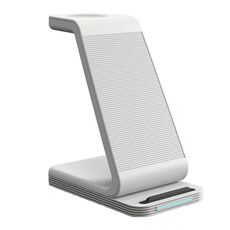 D2 3 in 1 caramante verticale wireless da 15W (bianco)