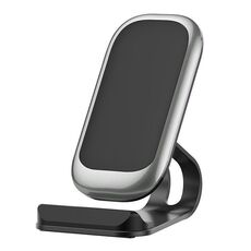 Caricabatterie wireless Desktop multifunzionale Z01 15W con funzione stand, specifiche: MCU (argento)