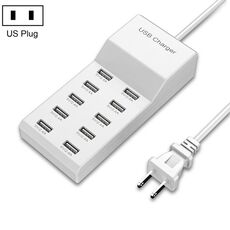 USB Caricatore multi-porto cellulare Caricamento rapido Adattatore Fast Adapter 10 Interfaccia USA