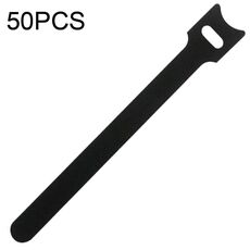 50 pacchetti di organizer per cavi dati autoadesivi a forma di T 12 x 150 mm nero