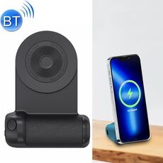 BBC-8 3 in1 Assorbimento magnetico Supporto per telefono con ricarica wireless Bluetooth Selfie Stick portatile, Stile: Modello di aggiornamento (nero)