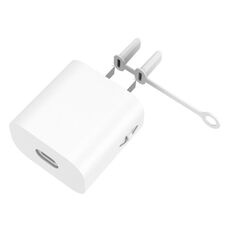 Per la custodia protettiva in silicone per caricabatterie Apple Series 18W e 20W AC01 (bianco)