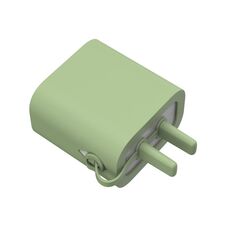 Per la custodia protettiva in silicone per caricabatterie Apple Series 18W e 20W AC01 (verde Matcha)
