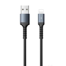 REMAX RC-C008 Cavo dati anti-rottura morbido da USB a 8 pin 2.4A TPE, lunghezza 1 m (nero)