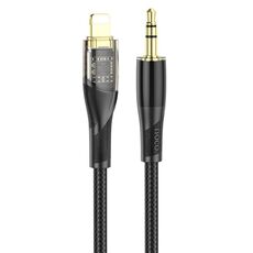 Hoco UPA25 Transparent Exploration Version Cavo di conversione audio digitale a 8 pin, lunghezza: 1 m (nero)