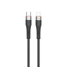 TOTU CB-2 Series USB-C / Type-C a 8 pin in lega di alluminio, cavo dati Skin Feel, lunghezza: 1 m (nero)