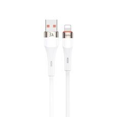 Cavo dati TOTU serie CB-2 da USB a 8 pin in lega di alluminio Skin Feel, lunghezza: 1 m (bianco)