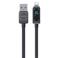 WK WDC-06i Cavo dati da USB a 8 pin per display digitale da 2,4 A, lunghezza: 1 m (nero)